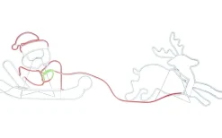 Julpynt Utomhus<Star Trading Neoled Siluett Tomte På Släde IP44