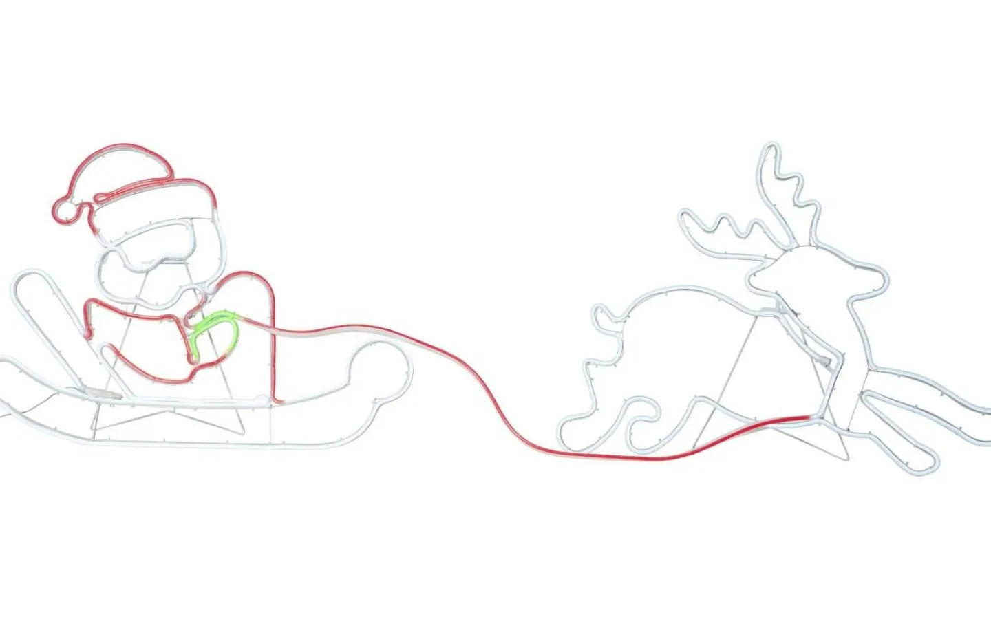 Julpynt Utomhus<Star Trading Neoled Siluett Tomte På Släde IP44