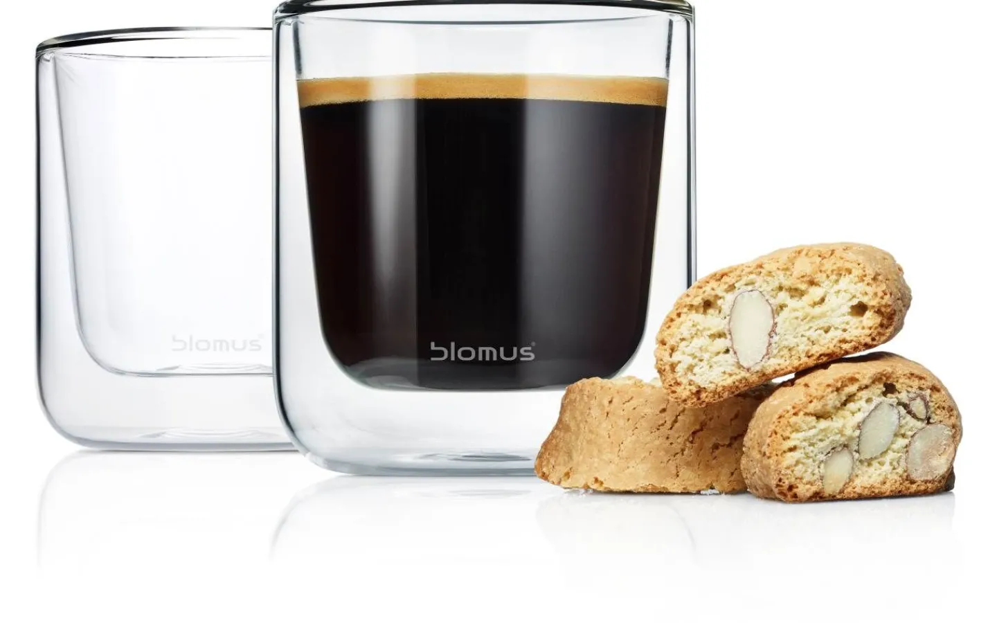 Blomus Nero Espressoglas 2-pack 200ml* The- & Kaffetillbehör|Koppar & Muggar