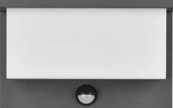 Nestos Vägglampa LED antracit med rörelsesensor IP54