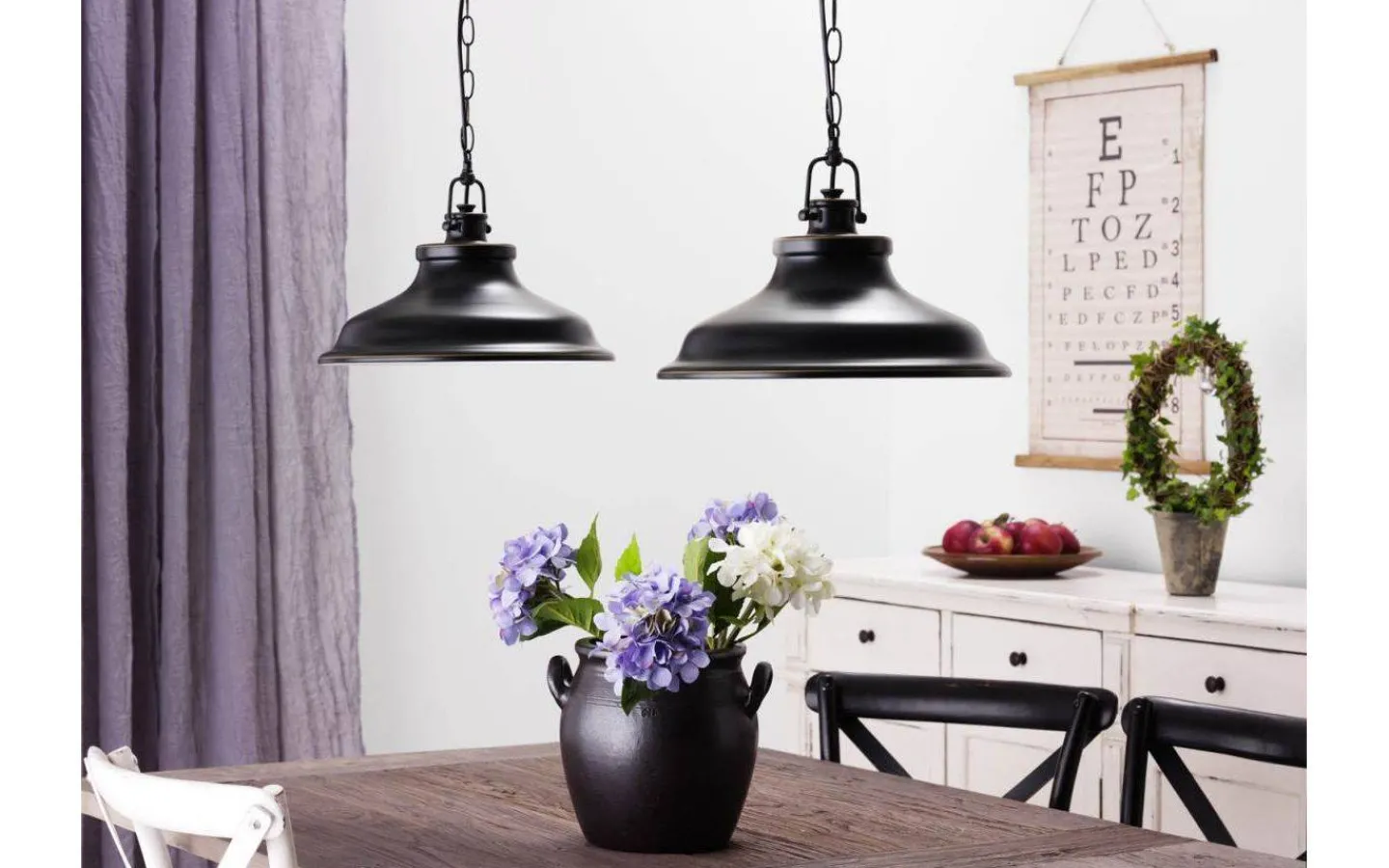 Cottex New Haven Taklampa 37cm Antik Svart/Guld* Kök & Matplats