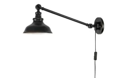 Kök & Matplats|Läslampor<Cottex New Haven Vägglampa 60cm Antik Svart