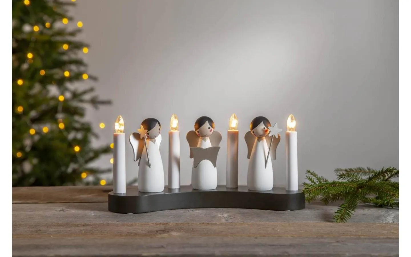 Visa Alla Adventsljusstakar|Adventsljusstakar 0-30 Cm<Star Trading Änglakör Adventsljusstake 4L