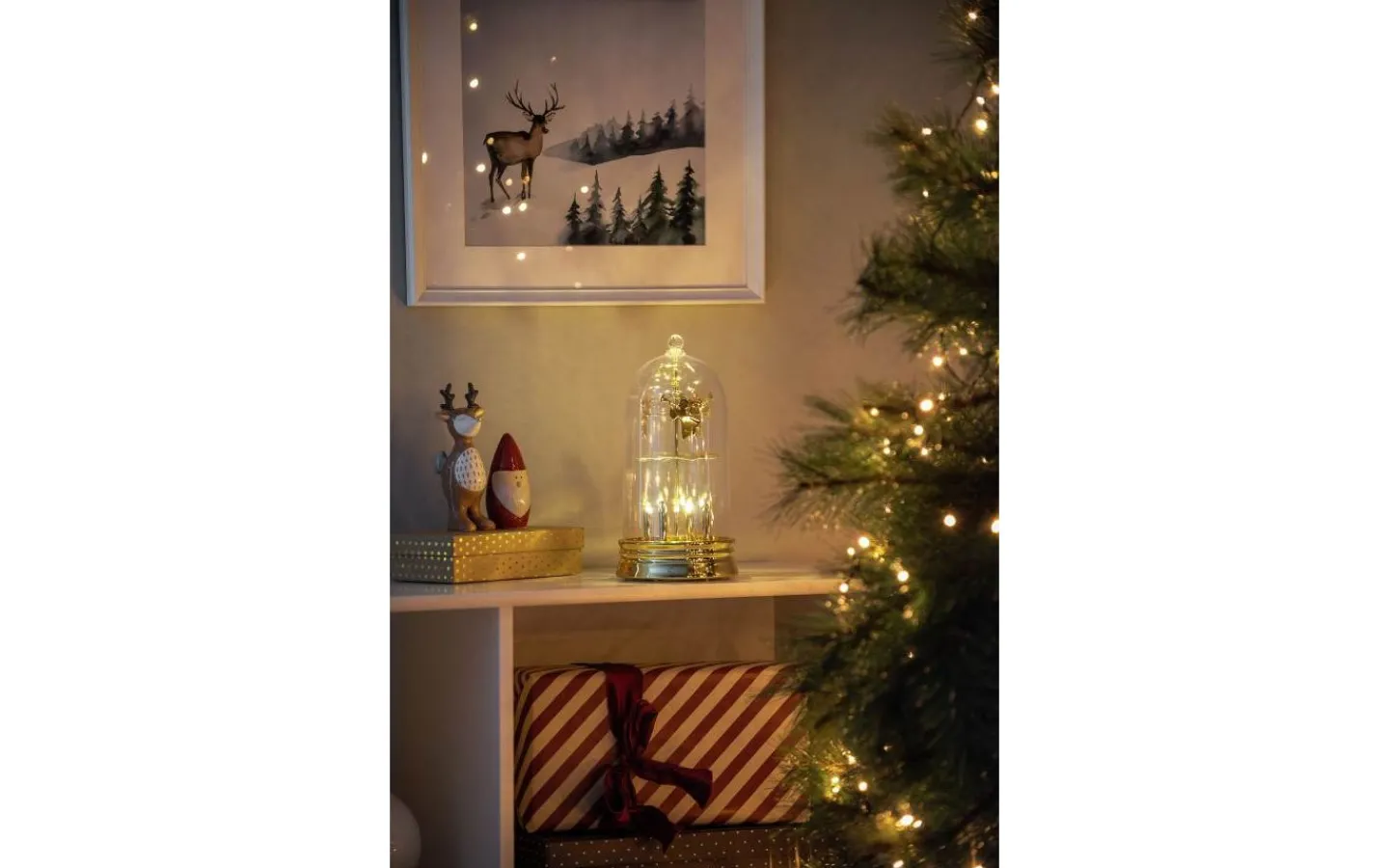 Julpynt Inomhus<Konstsmide Änglaspel Varmvit LED med timer