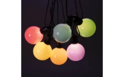 Konstsmide Ängsblomma Partyslinga 4,5m 10L Pastellfärgad utbytbar LED IP44* Partyslingor Utomhus 230V|Partyslingor Utomhus 230V