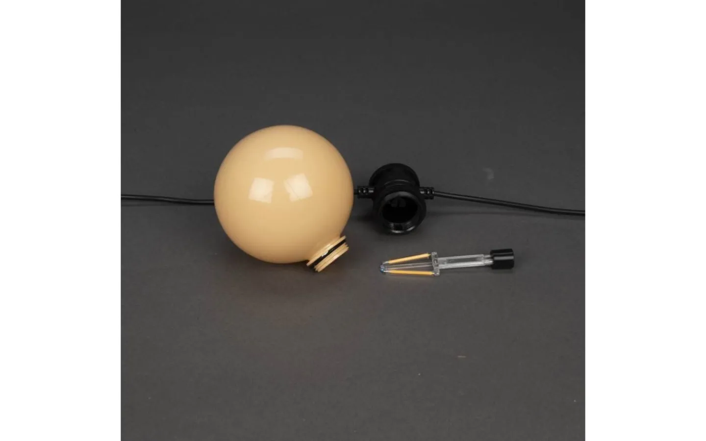 Konstsmide Ängsblomma Partyslinga 4,5m 10L Pastellfärgad utbytbar LED IP44* Partyslingor Utomhus 230V|Partyslingor Utomhus 230V