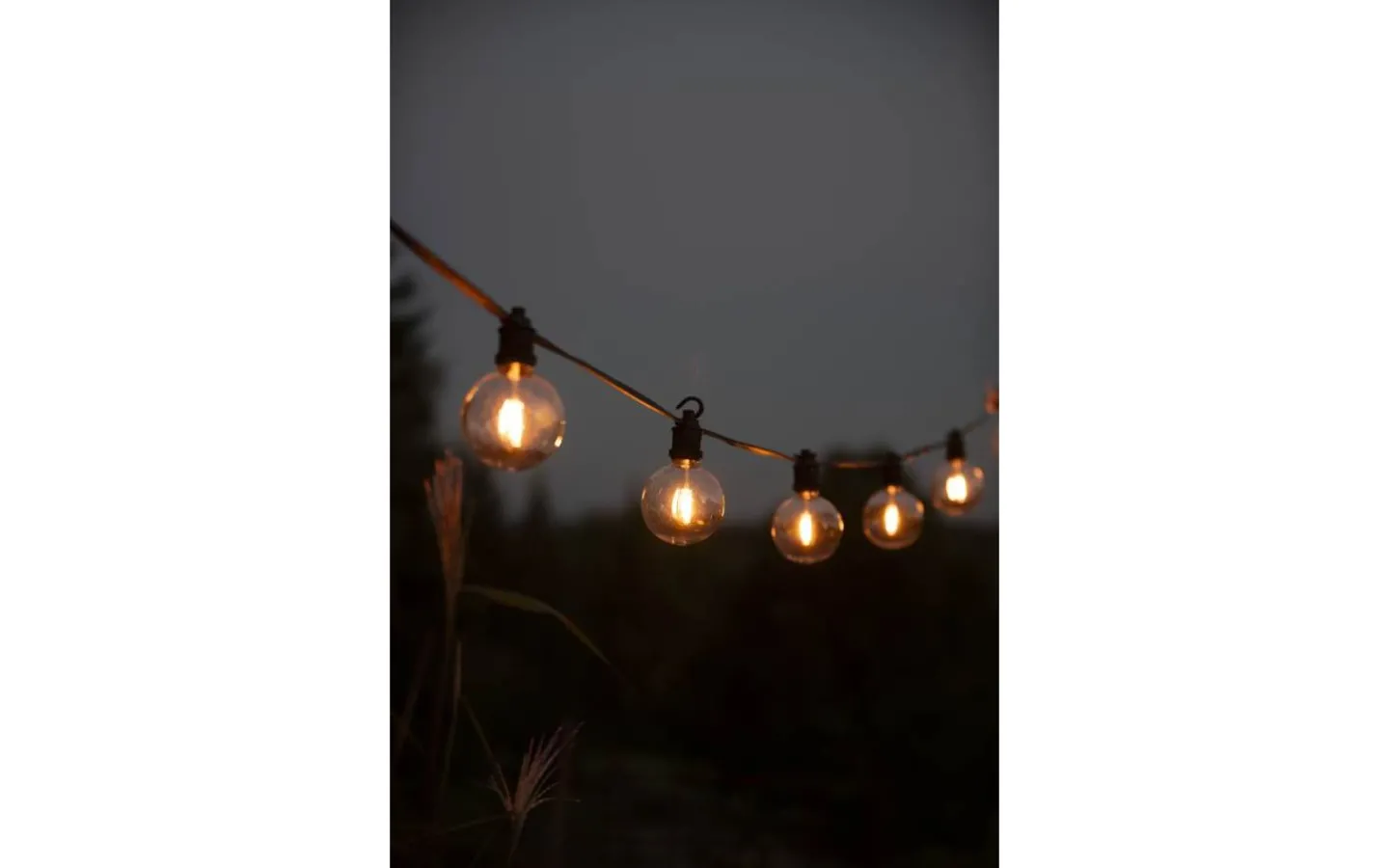 Konstsmide Ängsblomma Partyslinga 4,5m 10L Amber utbytbar LED IP44* Partyslingor Utomhus 230V|Partyslingor Utomhus 230V