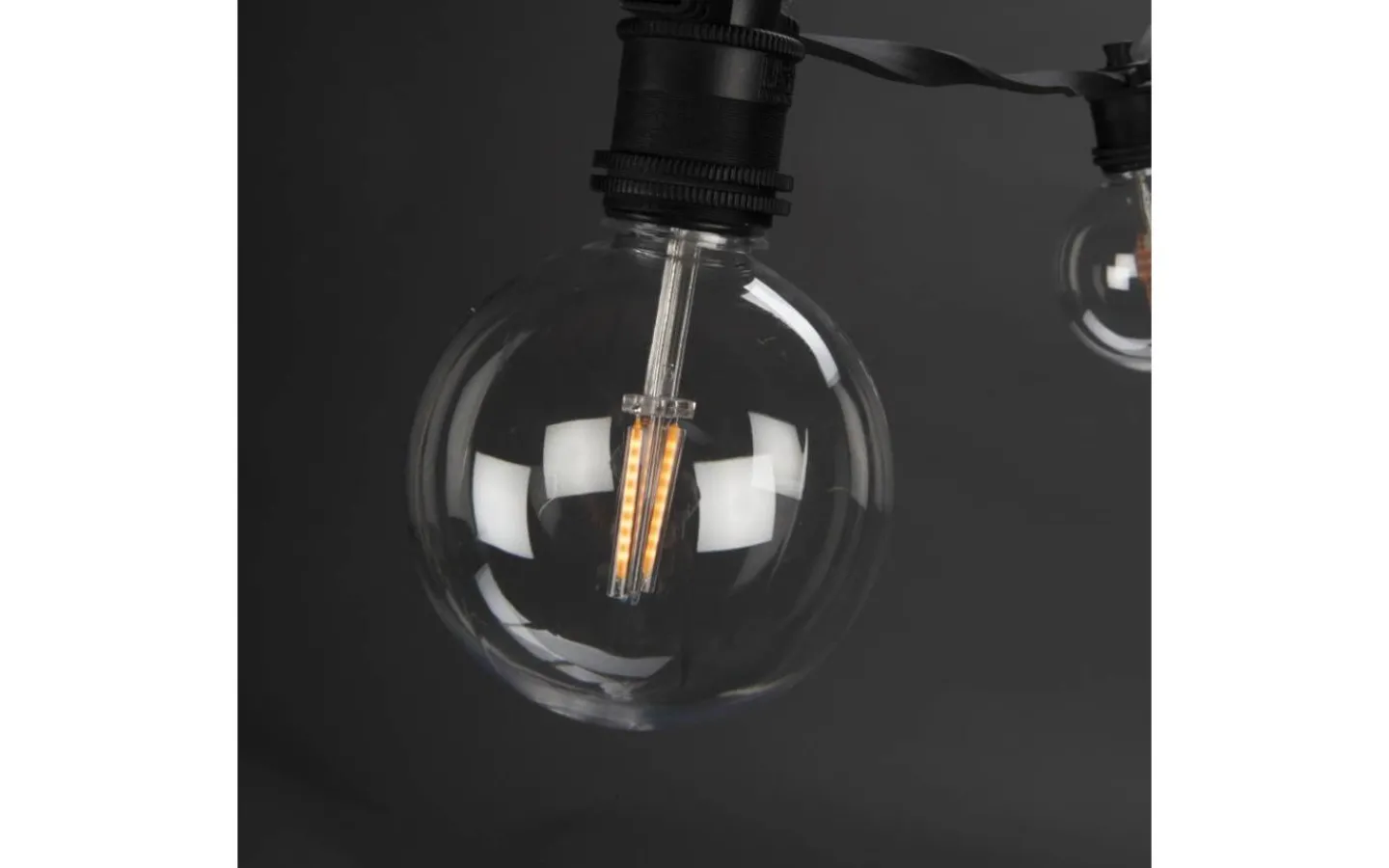 Konstsmide Ängsblomma Partyslinga 4,5m 10L Amber utbytbar LED IP44* Partyslingor Utomhus 230V|Partyslingor Utomhus 230V