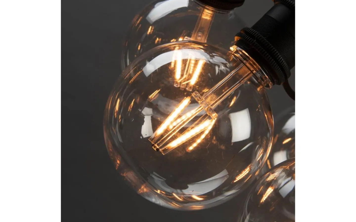 Konstsmide Ängsblomma Partyslinga 4,5m 10L Amber utbytbar LED IP44* Partyslingor Utomhus 230V|Partyslingor Utomhus 230V