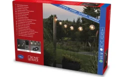 Konstsmide Ängsblomma Partyslinga 4,5m 10L Amber utbytbar LED IP44* Partyslingor Utomhus 230V|Partyslingor Utomhus 230V