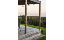 Ängsblomma Solcells-Partyslinga 4,5m 10L Amber utbytbar LED med fjärr IP44