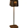 Konstsmide Nice Uppladdningsbar Bordslampa 36cm Rost IP54* Uppladdningsbara Lampor Utomhus|Uppladdningsbara Lampor Utomhus