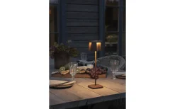 Konstsmide Nice Uppladdningsbar Bordslampa 36cm Rost IP54* Uppladdningsbara Lampor Utomhus|Uppladdningsbara Lampor Utomhus
