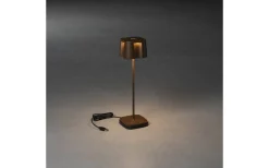 Konstsmide Nice Uppladdningsbar Bordslampa 36cm Rost IP54* Uppladdningsbara Lampor Utomhus|Uppladdningsbara Lampor Utomhus