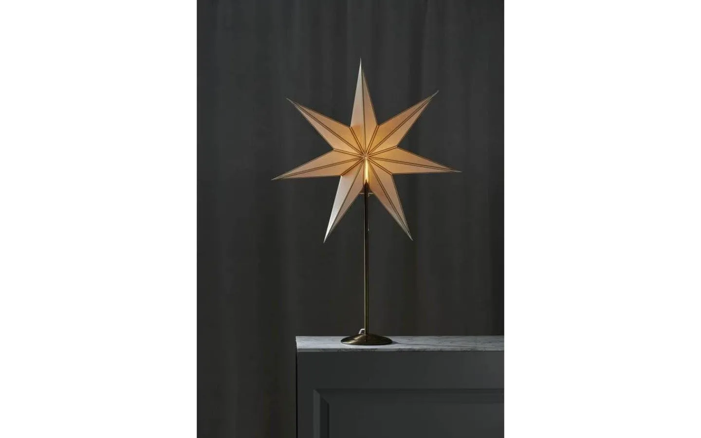 Star Trading Nicolas Julstjärna På Fot 88cm Antikmässing* Visa Alla Julstjärnor|Julstjärnor På Fot