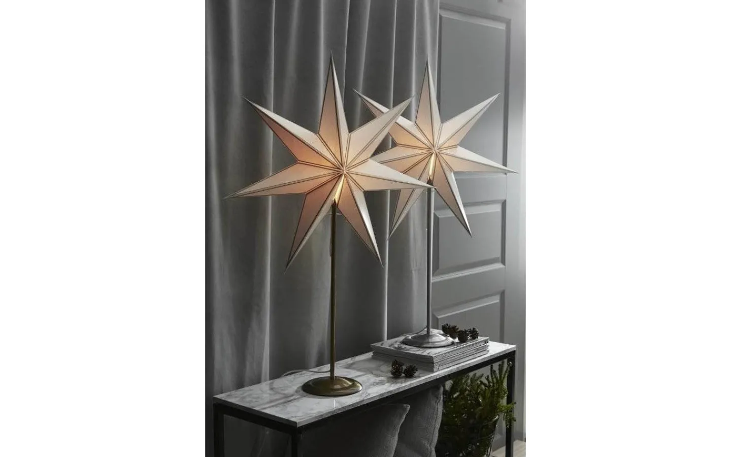 Star Trading Nicolas Julstjärna På Fot 88cm Antikmässing* Visa Alla Julstjärnor|Julstjärnor På Fot