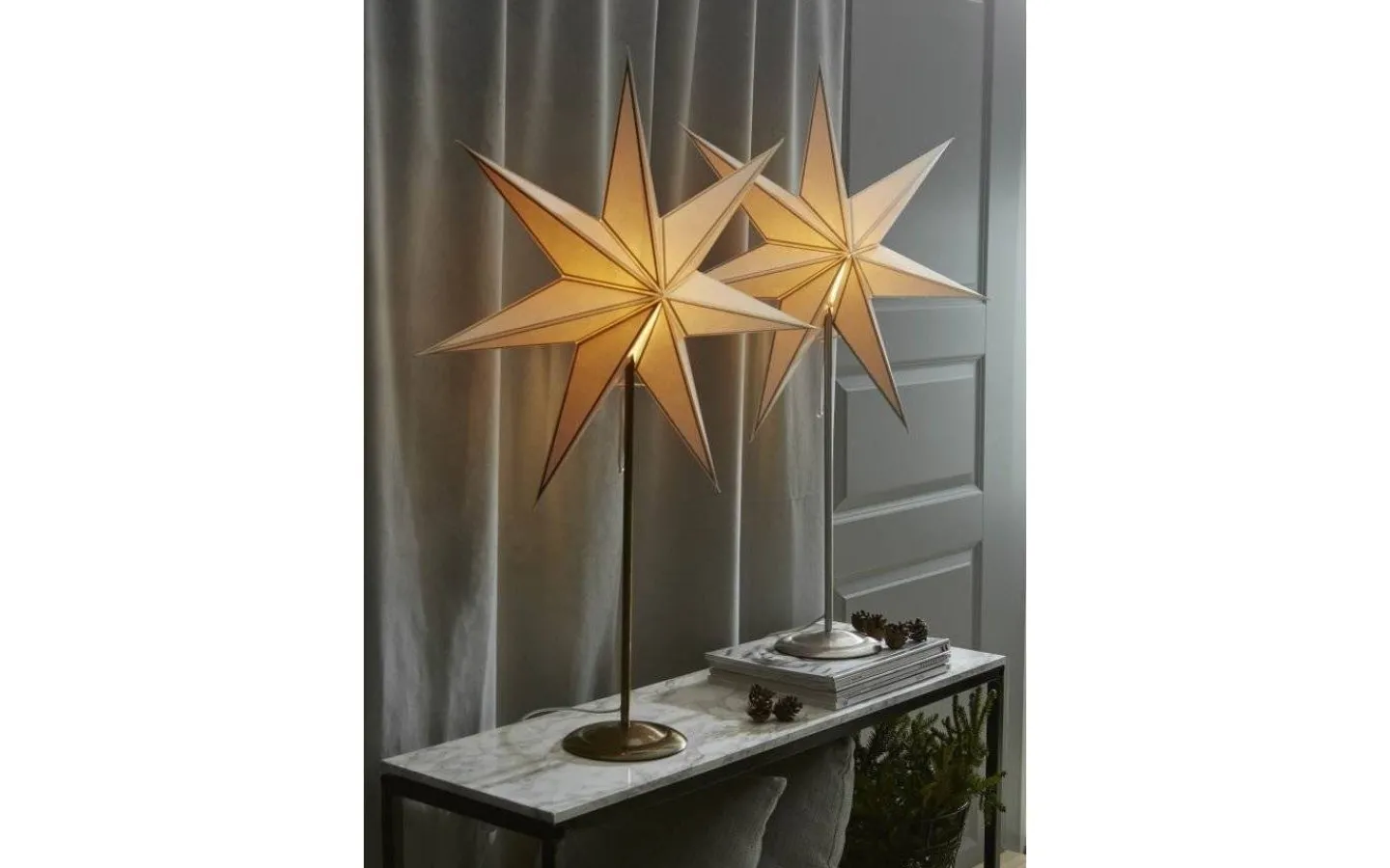 Star Trading Nicolas Julstjärna På Fot 88cm Antikmässing* Visa Alla Julstjärnor|Julstjärnor På Fot
