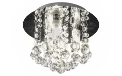 Badrum|Badrumslampor Tak<Aneta Nicoline Kristallplafond 26cm Krom IP44