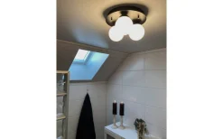 Badrum|Sovrum<Aneta Nicosia Plafond 25cm 3L Badrum Svart/Vit IP44