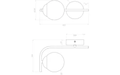 Badrumslampor Vägg|Lampetter<Aneta Nicosia Vägglampa Svart IP44