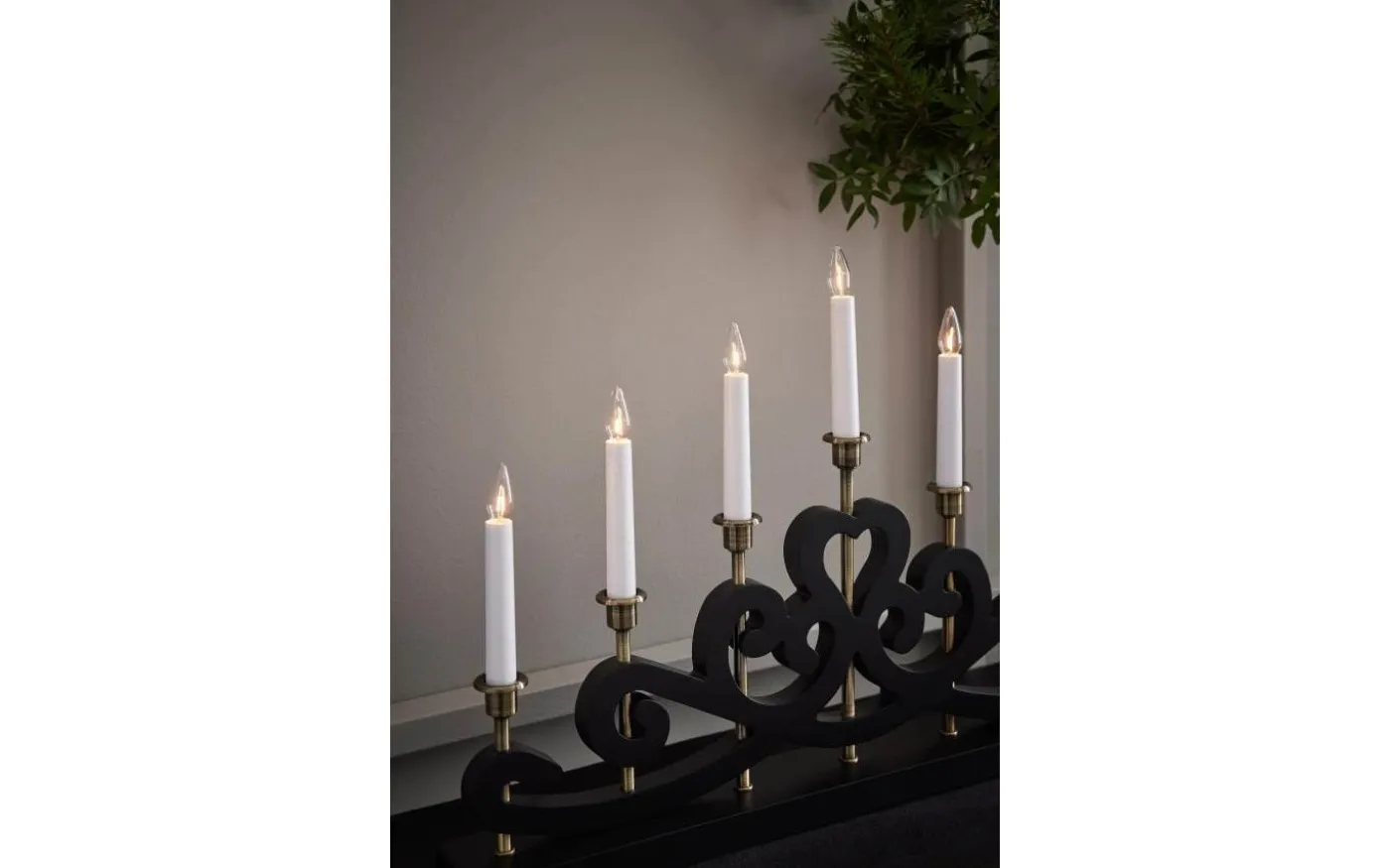 Nightfall Adventsljusstake 41cm Svart