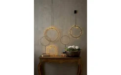 Kransar|Julpynt Inomhus<Star Trading Nike Krans på fot 45cm LED Svart Inomhus