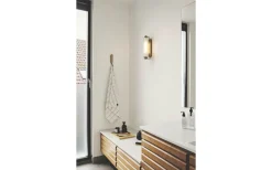 Vägglampor Utomhus<Nordlux Nimal Double Vägglampa Badrum 35cm Mässing IP44