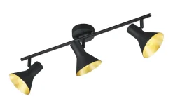Reality Nina Spotlight 3-delad E14 svart* Avlånga Takspotlights|Takspot Med 3 Lampor
