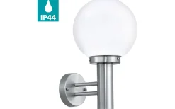 Vägglyktor<Eglo Nisia Fasadlykta Rostfritt Stål IP44