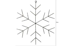 Julpynt Inomhus<Star Trading Niva Batteridriven Snöflinga LED 56cm