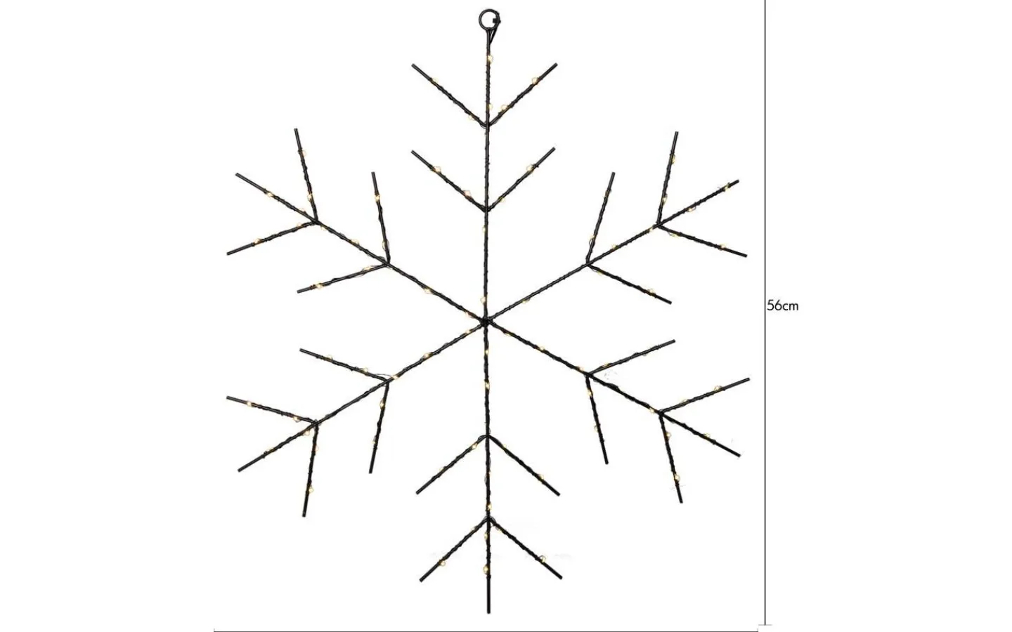 Julpynt Inomhus<Star Trading Niva Batteridriven Snöflinga LED 56cm