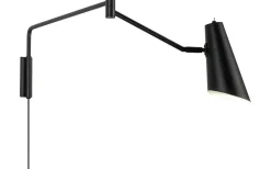 Noa Vägglampa Svart med Vikarm
