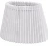 Oriva Nody Lampskärm Oval 22cm Veckad Vit* Plisserade Lampskärmar|Ovala Lampskärmar