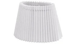 Oriva Nody Lampskärm Oval 22cm Veckad Vit* Plisserade Lampskärmar|Ovala Lampskärmar