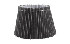 Nody Lampskärm Oval 22cm Veckad Grå