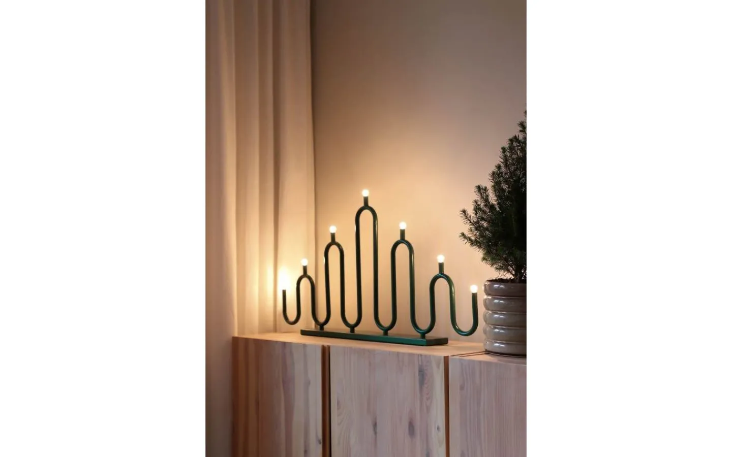 Globen Lighting Noel Adventsljusstake 39cm Grön* Visa Alla Adventsljusstakar|Adventsljusstakar 31-60 Cm