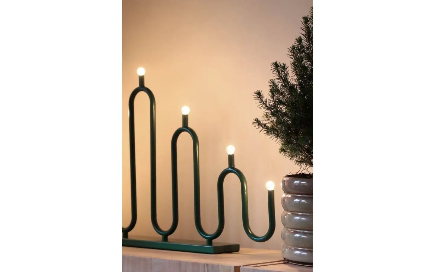 Globen Lighting Noel Adventsljusstake 39cm Grön* Visa Alla Adventsljusstakar|Adventsljusstakar 31-60 Cm