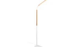 Golvläslampor<Trio Lighting Norris Golvlampa LED matt vit/trä