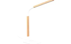 Norris Skrivbordslampa LED matt vit/trä