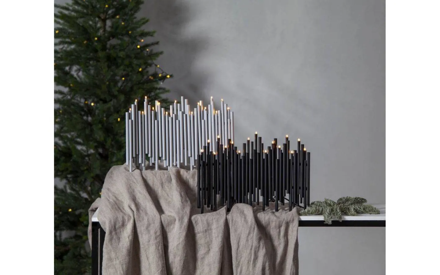 Visa Alla Adventsljusstakar|Adventsljusstakar 0-30 Cm<Star Trading Note Ljusstake 25cm Svart