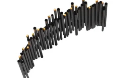 Visa Alla Adventsljusstakar|Adventsljusstakar 0-30 Cm<Star Trading Note Ljusstake 25cm Svart