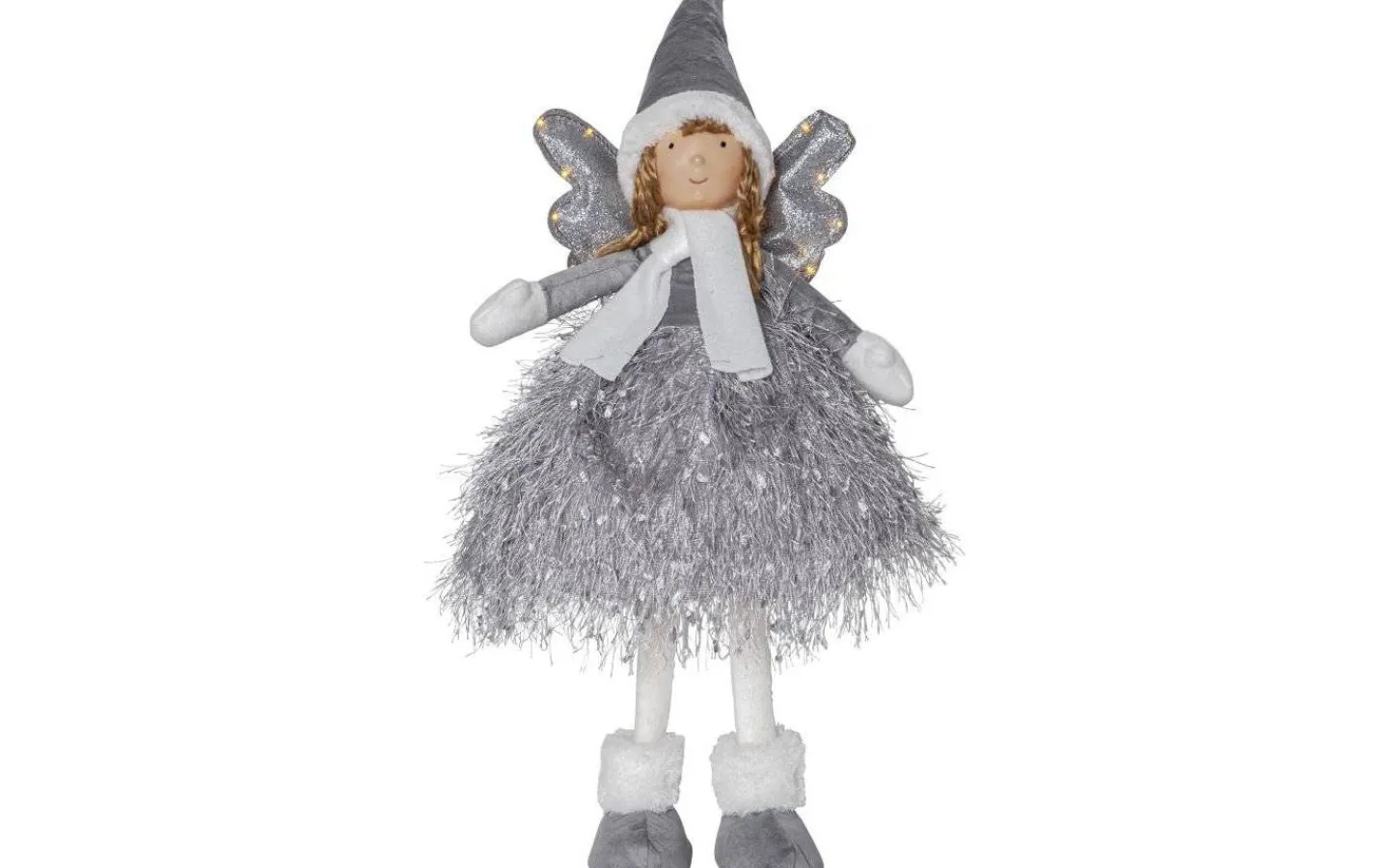 Batteri Julpynt Inomhus<Star Trading Nova Batteridriven Ängel 55cm Grå