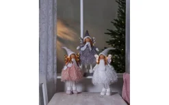 Batteri Julpynt Inomhus<Star Trading Nova Batteridriven Ängel 55cm Grå