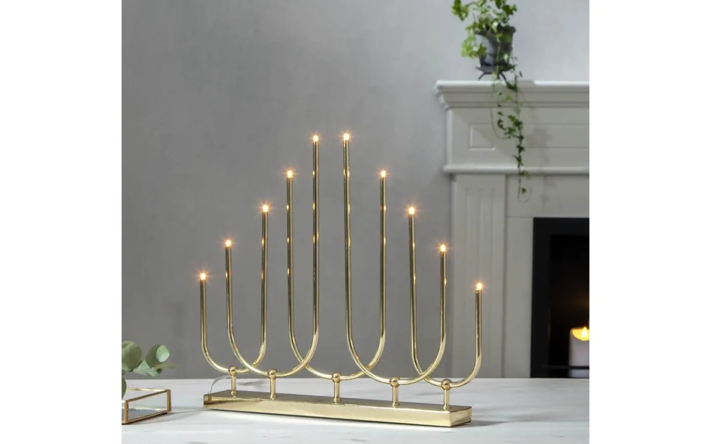 Star Trading Novum Adventsljusstake 39cm Mässing* Adventsljusstakar 31-60 Cm
