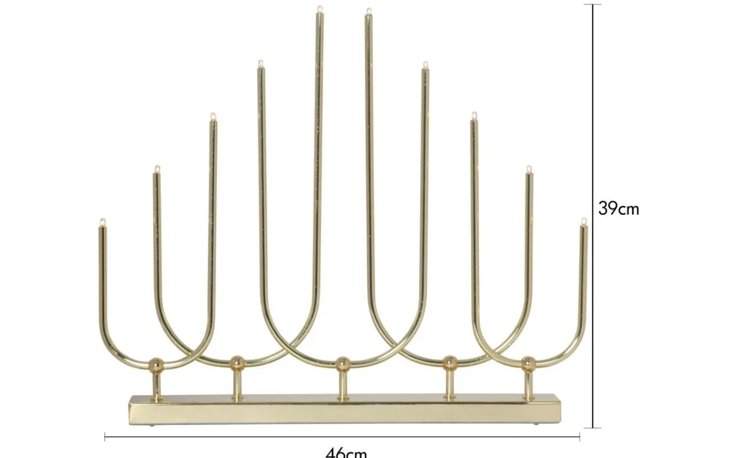Star Trading Novum Adventsljusstake 39cm Mässing* Adventsljusstakar 31-60 Cm
