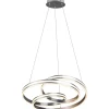Stora Taklampor Ø50-69 Cm<Trio Lighting Nuria Takpendel 60cm LED i borstat stål