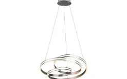 Stora Taklampor Ø50-69 Cm<Trio Lighting Nuria Takpendel 60cm LED i borstat stål