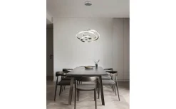 Stora Taklampor Ø50-69 Cm<Trio Lighting Nuria Takpendel 60cm LED i borstat stål