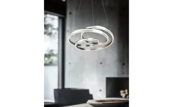 Stora Taklampor Ø50-69 Cm<Trio Lighting Nuria Takpendel 60cm LED i borstat stål