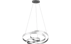 Stora Taklampor Ø50-69 Cm<Trio Lighting Nuria Takpendel 60cm LED i borstat stål